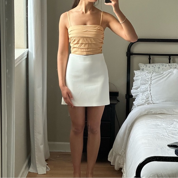 Abercrombie and Fitch strapless poplin top small - Picture 3 of 4